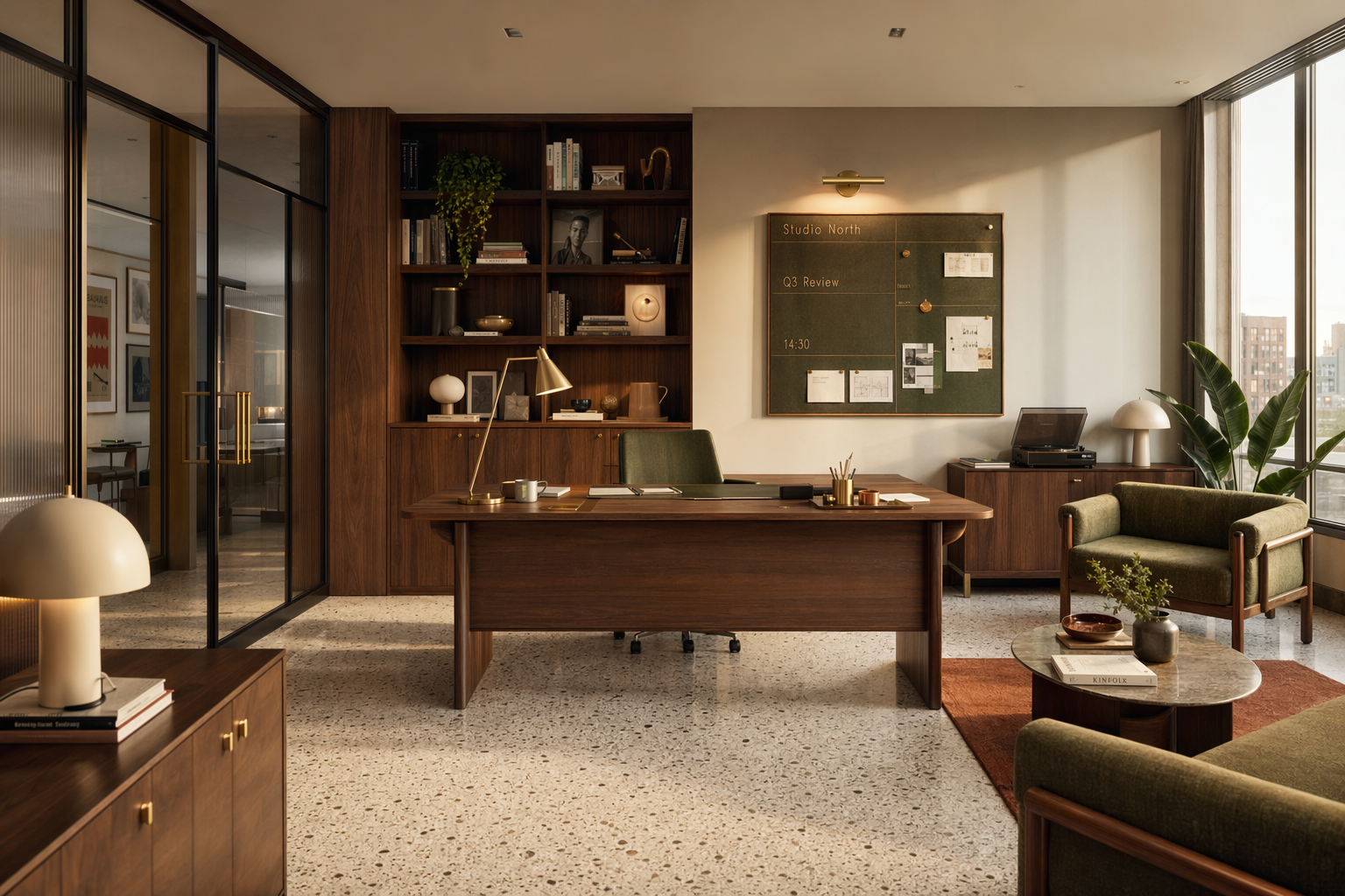 GPT-Image-2 Case · Mid-Century Modern Office