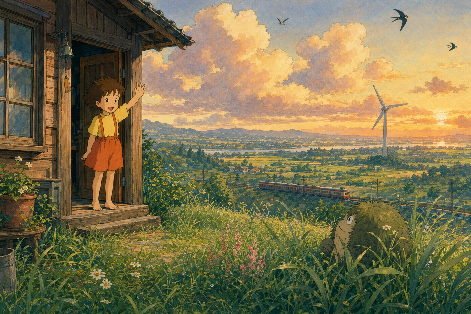 GPT-Image-2 Case · Ghibli Style Animation Still Frame