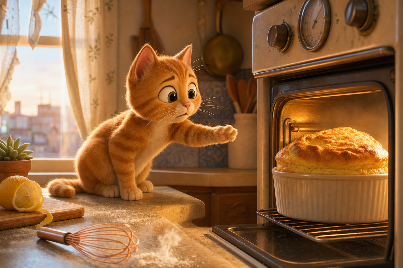GPT-Image-2 Case · Pixar-style 3D Animation Still Frame (Kitten)
