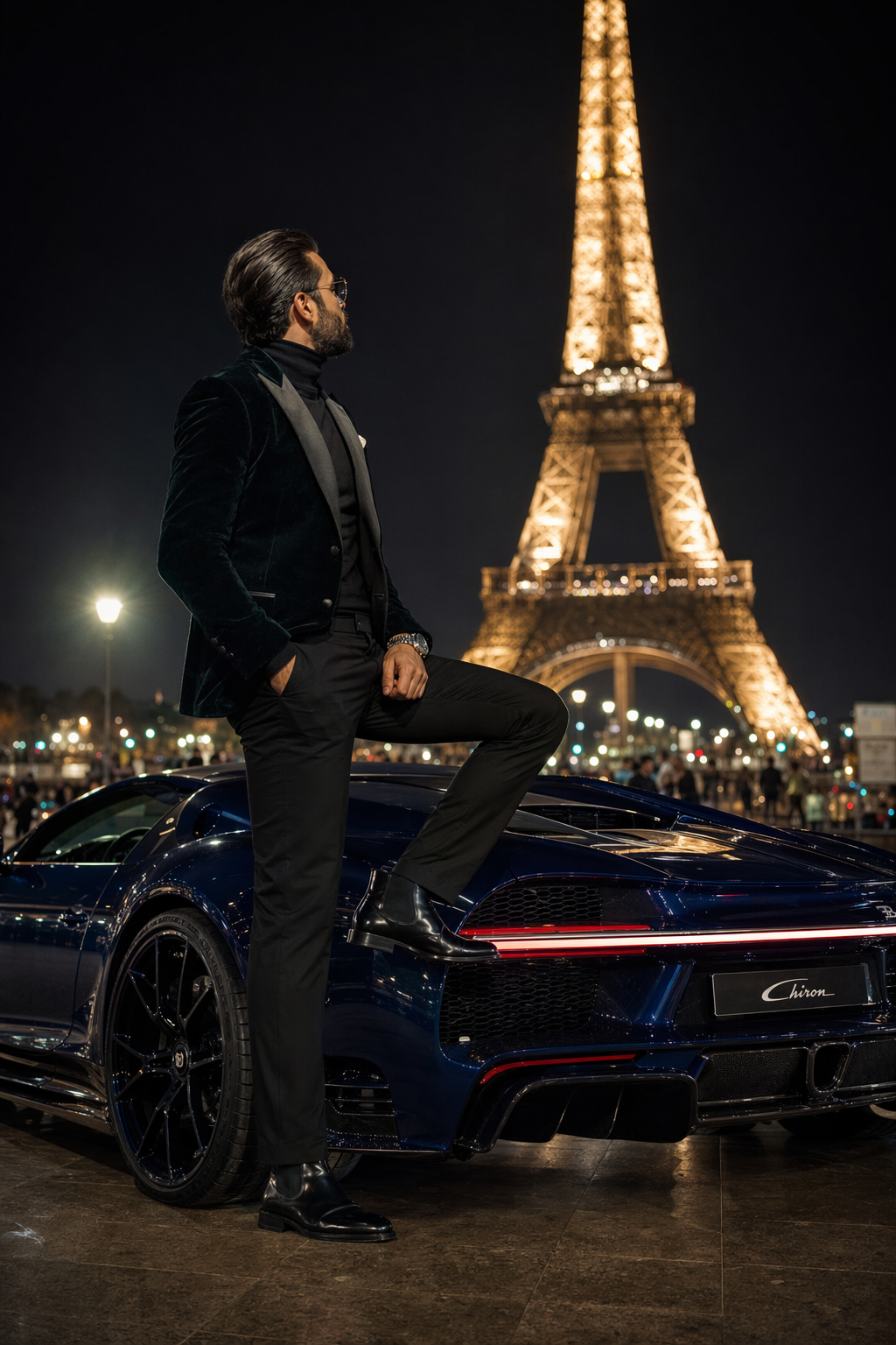 GPT-Image-2 Case · Eiffel Tower Nighttime Luxury Fashion Shoot