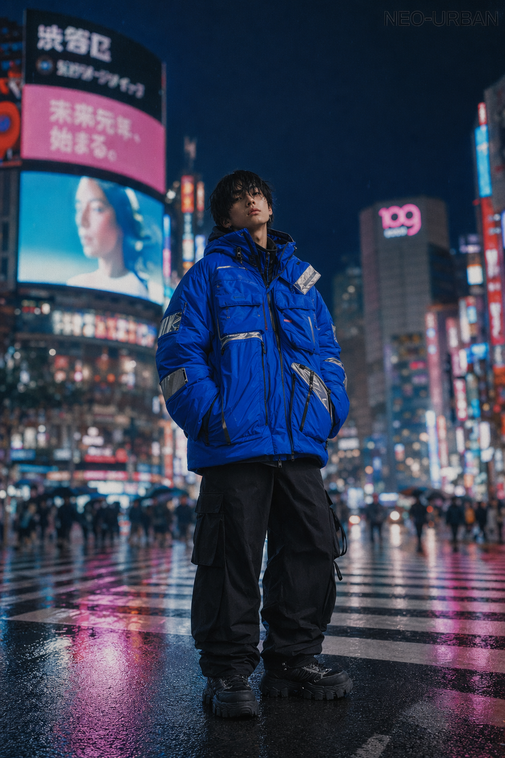 GPT-Image-2 Case · Urban Street Style: Shibuya Night Scene