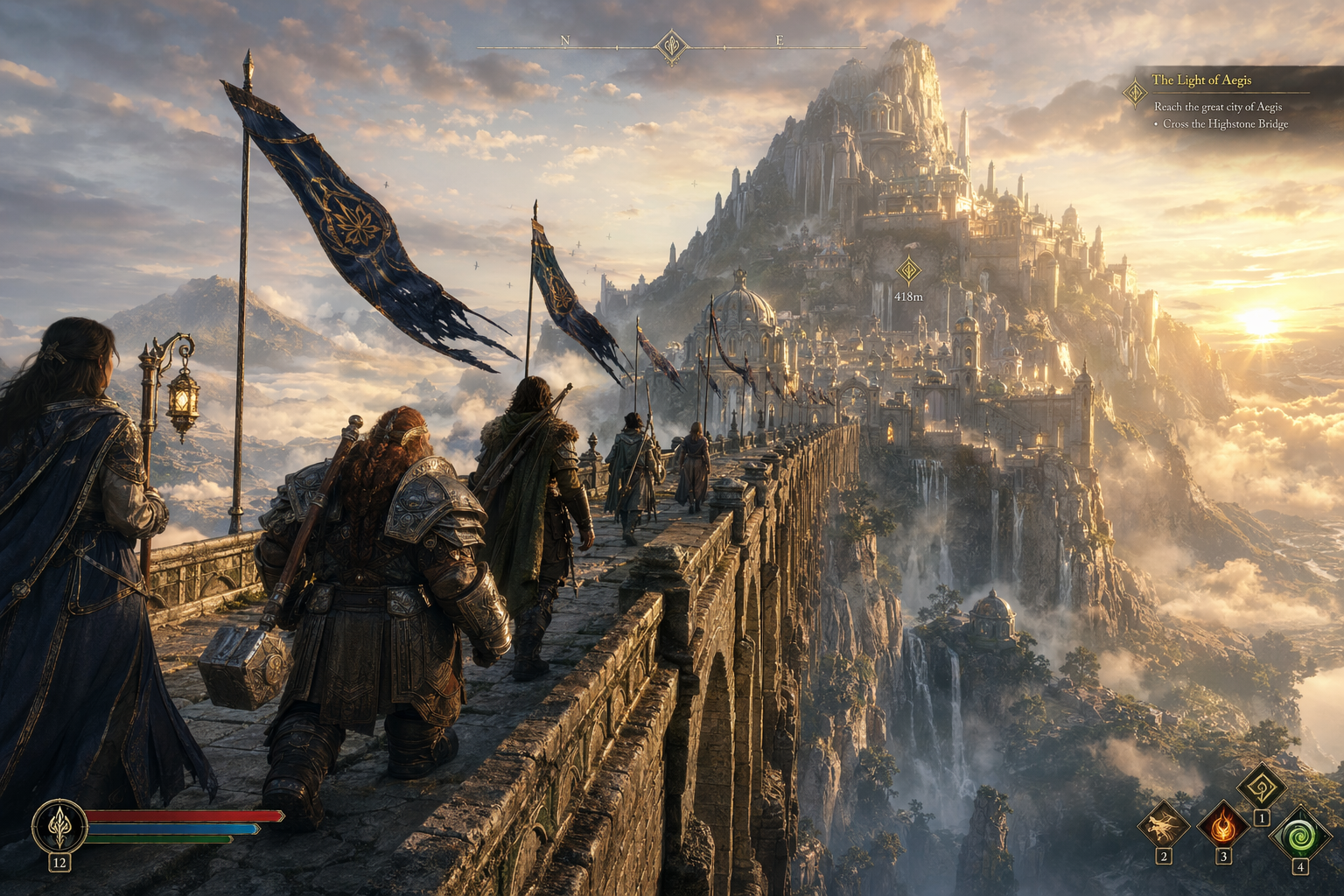 GPT-Image-2 Example · Epic Companions Bridge Nearing Scene
