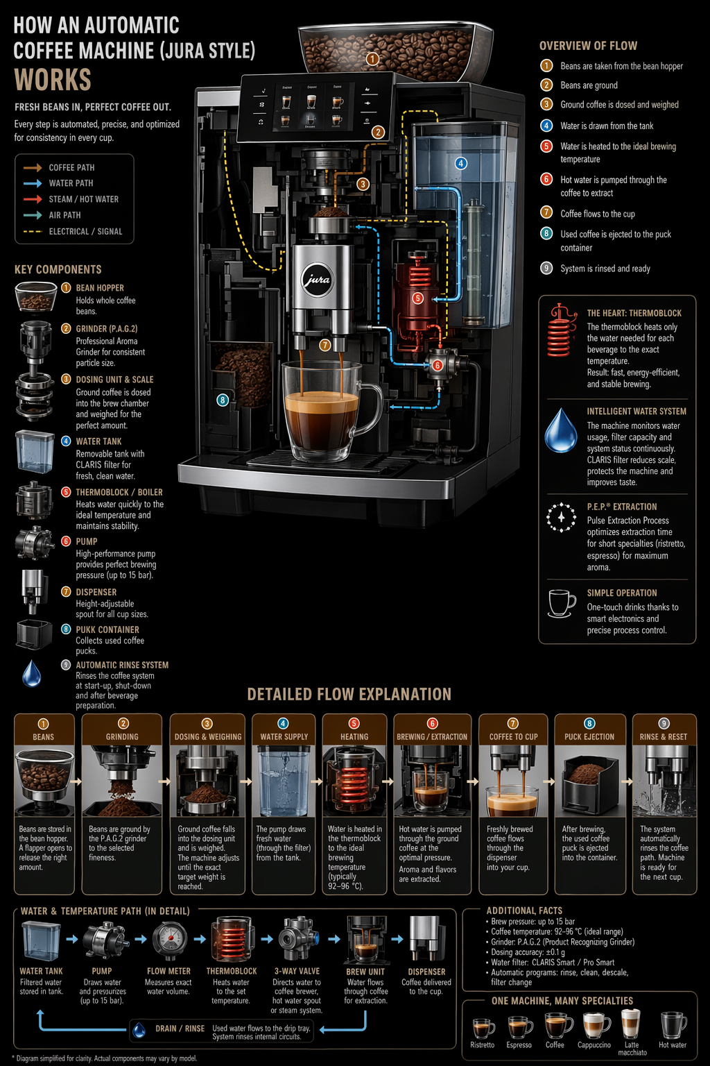 GPT-Image-2 Example · Automatic Coffee Machine Infographic