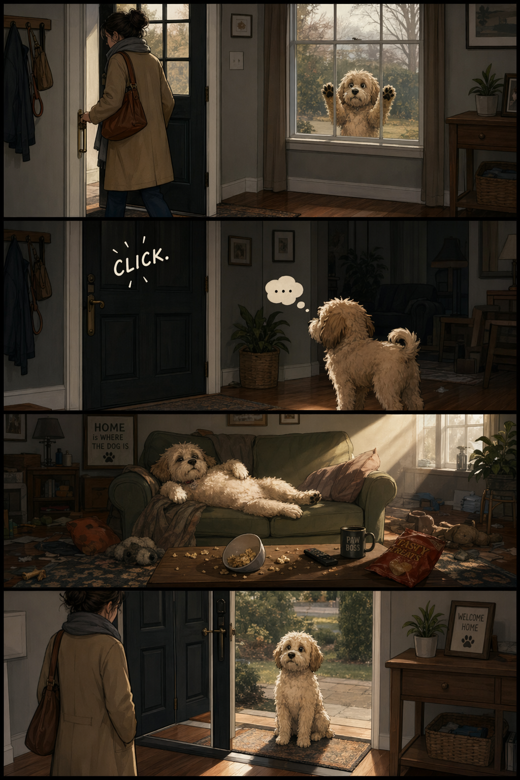 GPT-Image-2 Example · Four-Panel Pet Comic