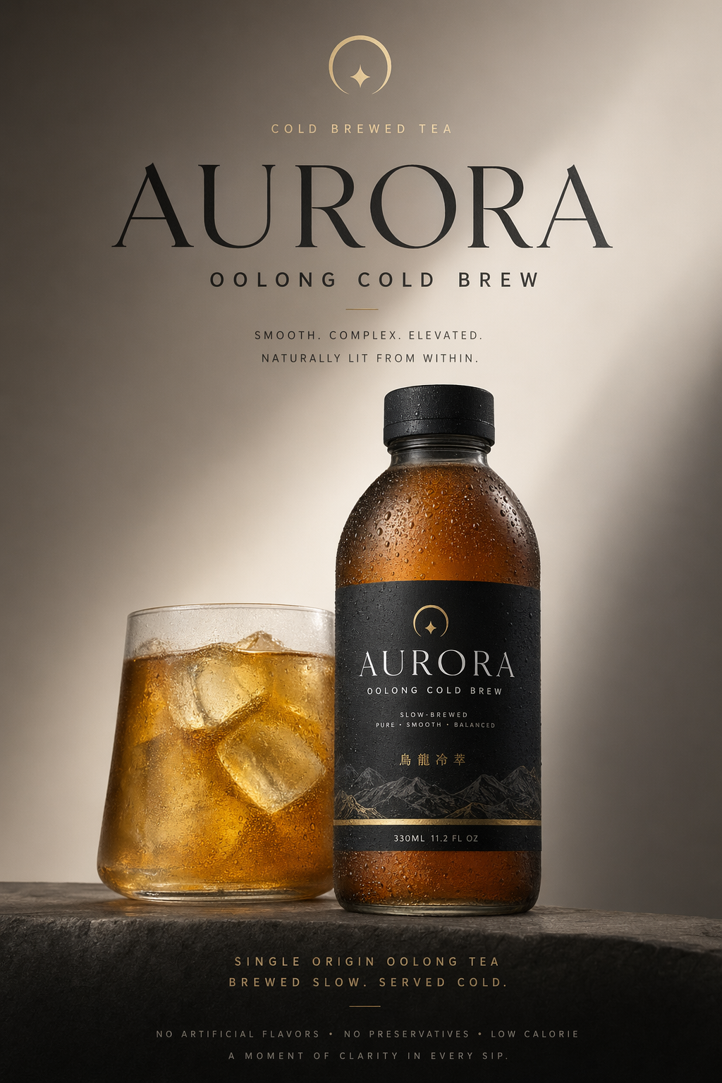 GPT-Image-2 Case · Cold Brew Oolong Beverage Poster