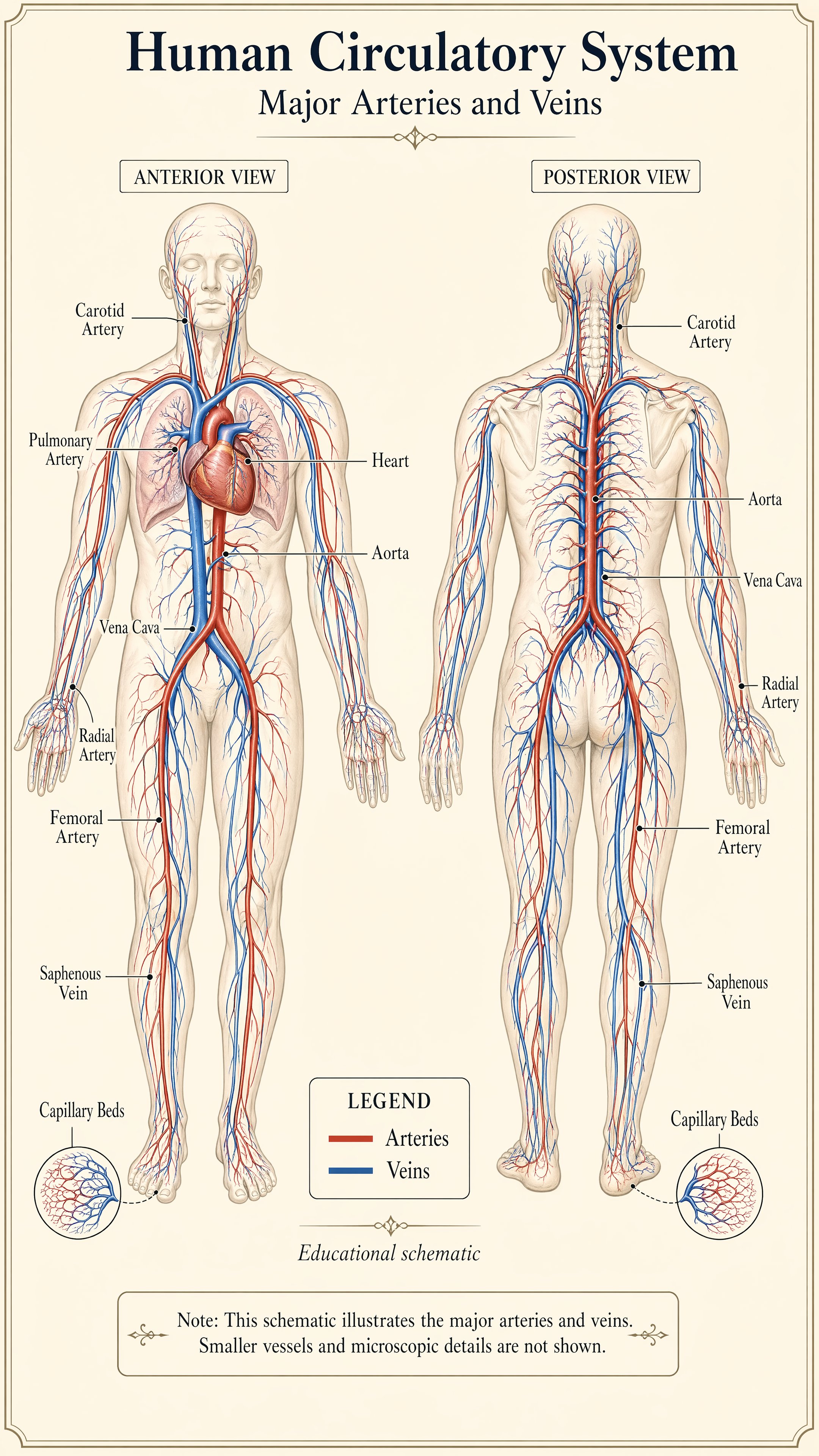 GPT-Image-2 Case · Human Circulatory System Poster